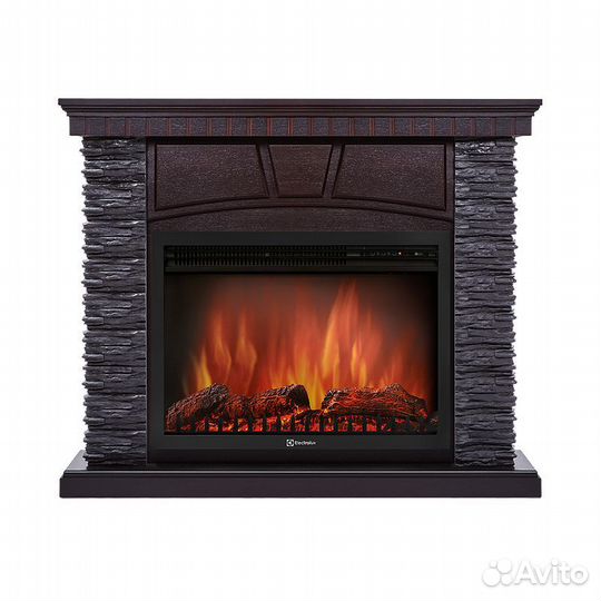 Портал Firelight Porto 25U (угловой) камень черный