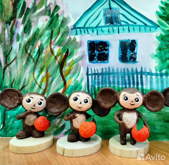 Ватная игрушка Чебурашка