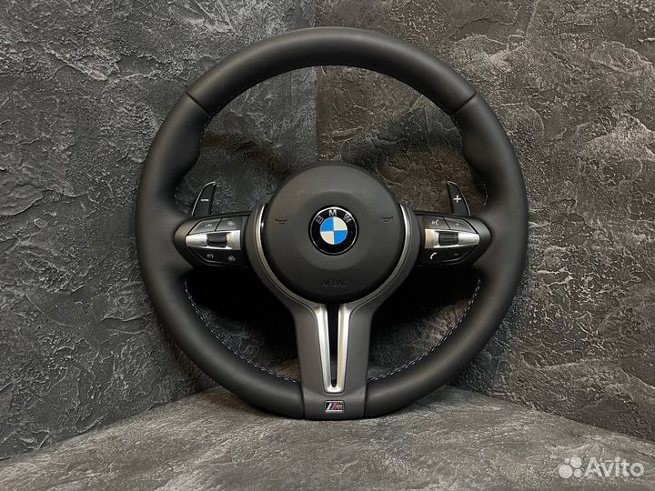 Рули BMW F серии. Строчка, подогрев, карбон Арт П154987749