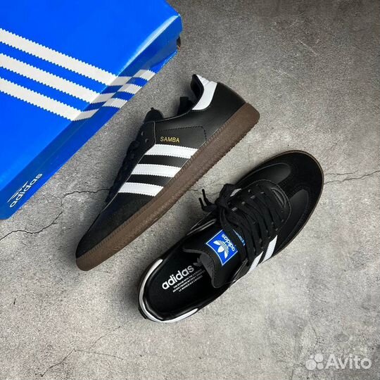 Adidas samba чёрные