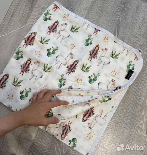 Полотенце пеленка муслин двойная новая