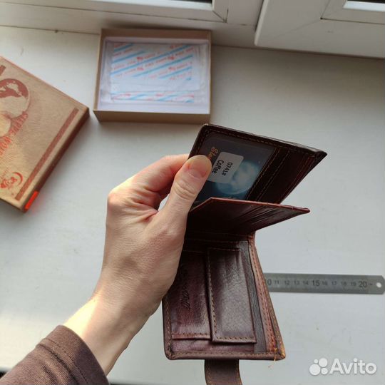 Кошелек мужской коричневый