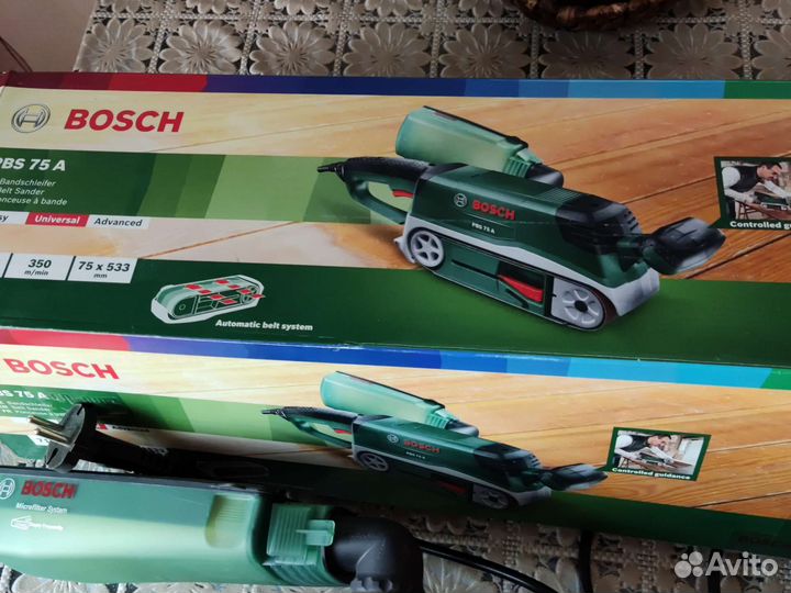 Ленточная шлифмашина bosch pbs75a