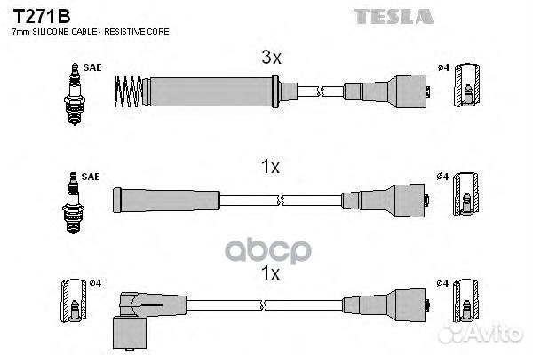 T271B-TSL к-кт проводов Opel Corsa/Vectra 1.2