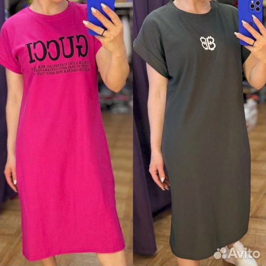 Платье футболка