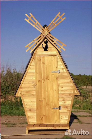 Уличный туалет с установкой Б212