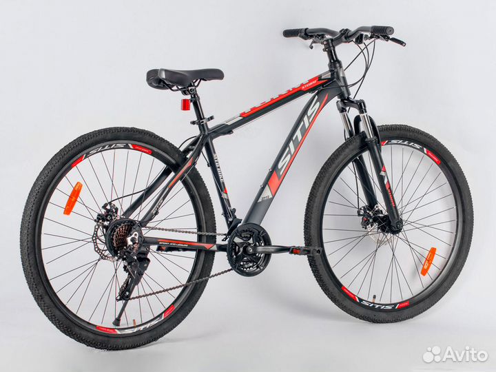 Велосипед sitis storm 29 (2022) черно-красный Sta5