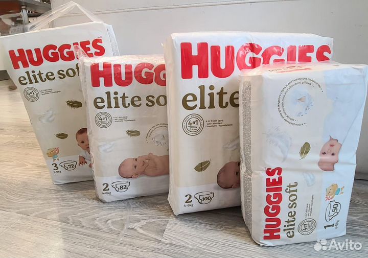 Подгузники huggies elite soft