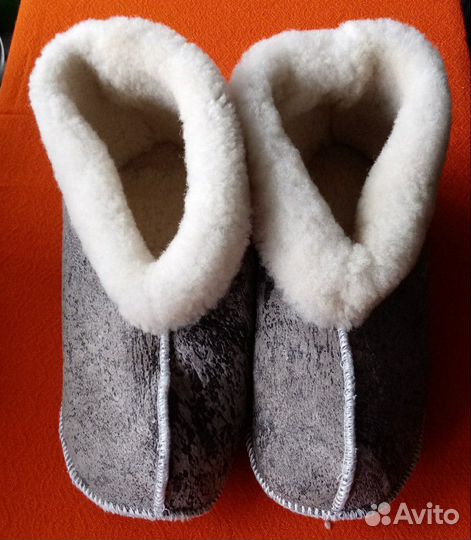 Чуни из натурального меха