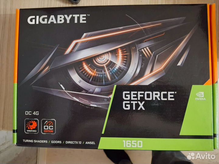 Видеокарта GTX 1650 4gb gigabyte