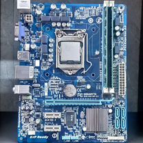 1155 комплект мать Gigabyte + i3 + 4Gb DDR3