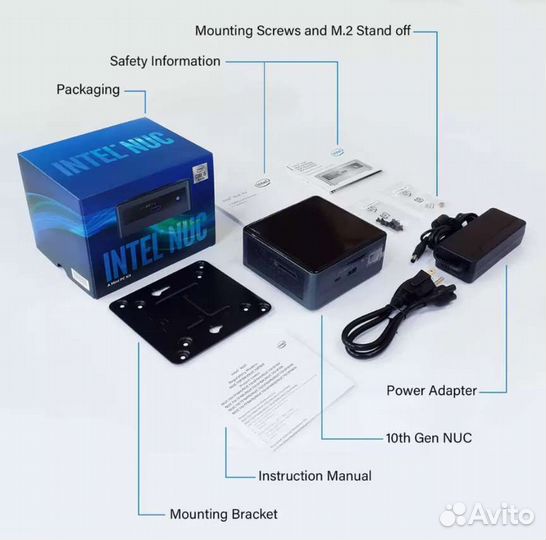 Компьютер Intel NUC 10 nuc10i5fnhn 16 Gb