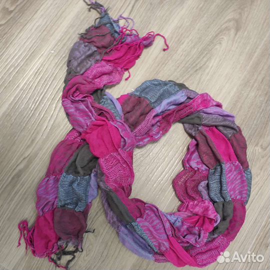 Палантин шарф женский розовый