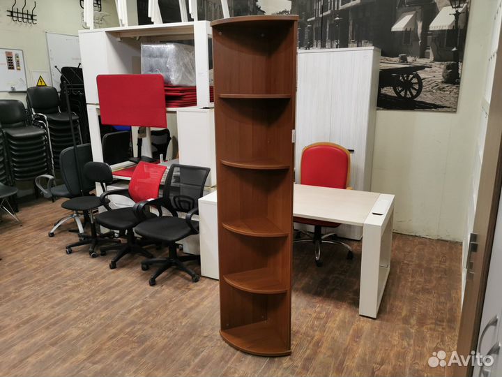 Стеллаж 5 секц. бу 37х37х198 угловой 13085-орт