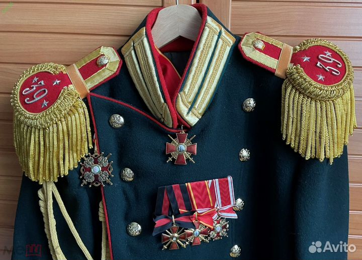 Мундир царский офицера пехоты риа обр. 1856