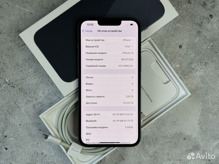 iPhone 13 128GB (88 Акб, Идеал, sim+esim)