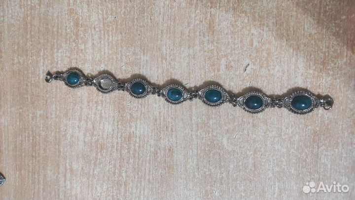 Винтажные украшения СССР малахит