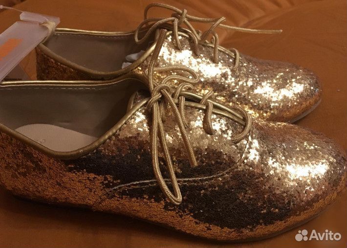 Ботинки блестящие принцессе (18,7 см по стельке)