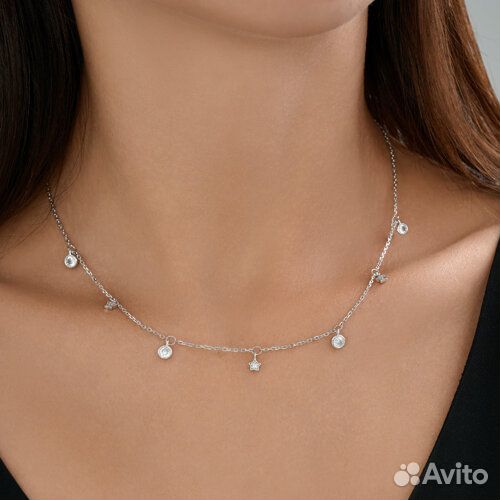 Колье sokolov из серебра, 94071206, р.40\45