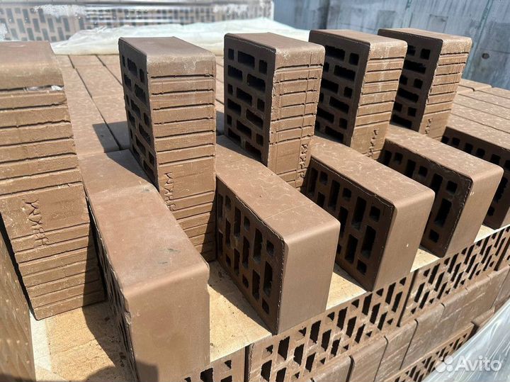 Кирпич лицевой пустотелый. Доставка самовывоз