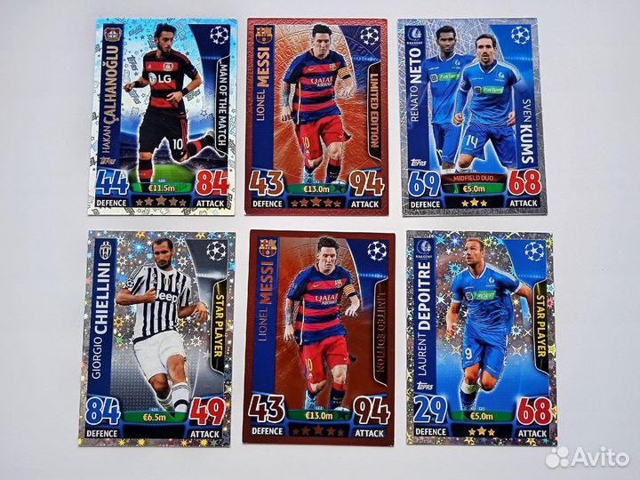 Topps Лига Чемпионов уефа 2015-2016. Match Attax