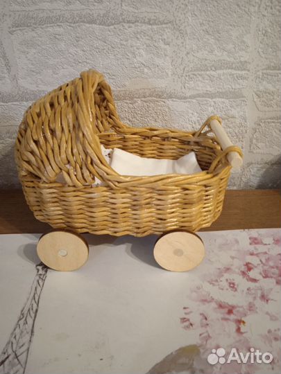Коляска и колыбель для кукол