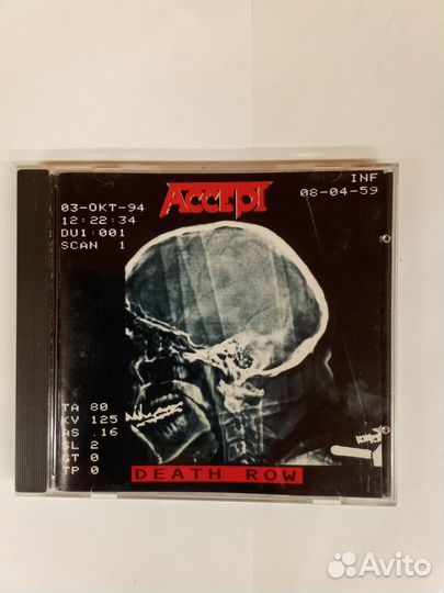 CD Accept Death Row, 1995 Германия, оригинал