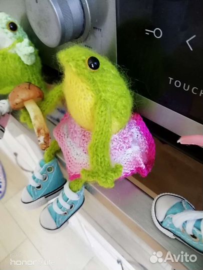 Лягушка вязаная, амигуруми, тильда, подарок