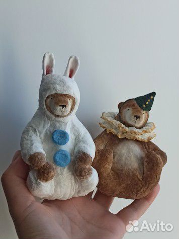 Ватные елочные игрушки