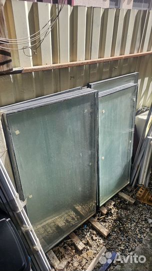 Окна стеклопакеты бу без рамы