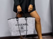 Chanel шоппер букле серый оригинал