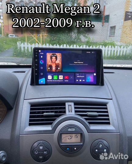 Магнитола андроид на Renault Megan 2 2002-2009