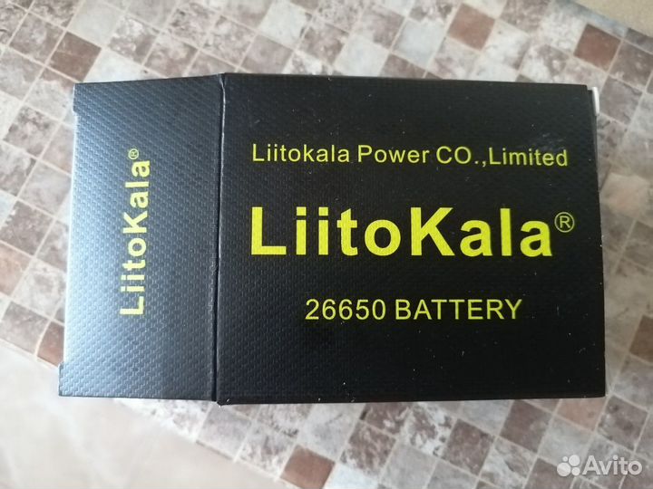 Litokala аккумулятор 26650 батарейка