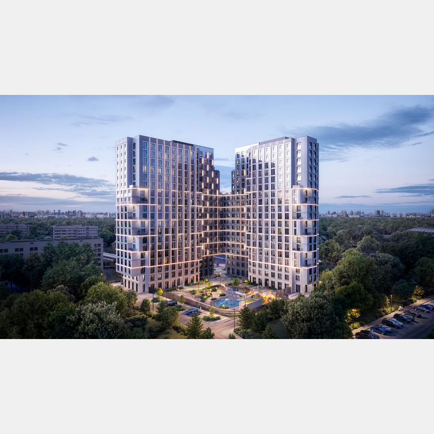 2-к. апартаменты, 47 м², 2/20 эт.