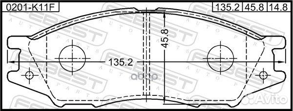 Колодки тормозные nissan almera classic 06