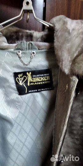 Шуба мутоновая с капюшоном