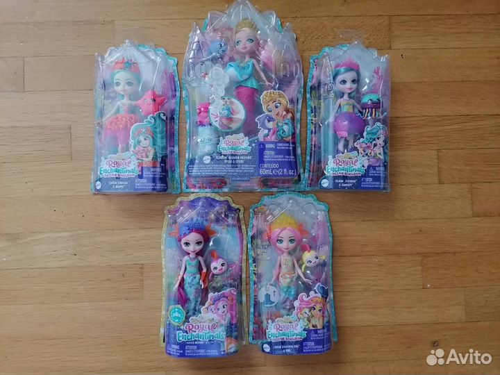 Enchantimals Royal медуза рыбка дельфин русалка