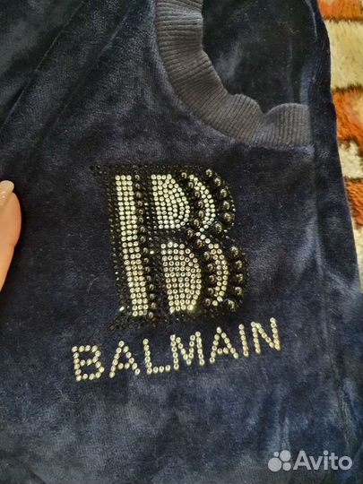 Костюм спортивный велюровый balmain