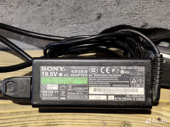 Блок питания для ноутбука sony vaio
