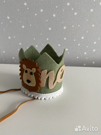 Колпак корона на 1 год в стиле сафари