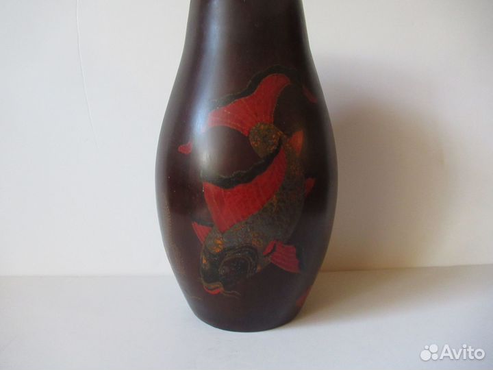 Ваза «Золотой карп» дерево Вьетнам СССР