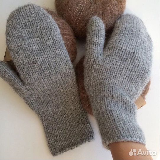 Варежки вязаные на заказ
