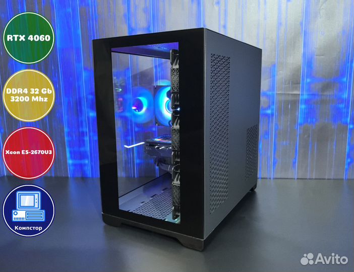 Системный блок 2670V3-RTX4060-32DDR4-TQI8716029-X99