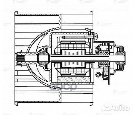 Мотор отопителя 2108-99,10-15 (Стандарт) luzar