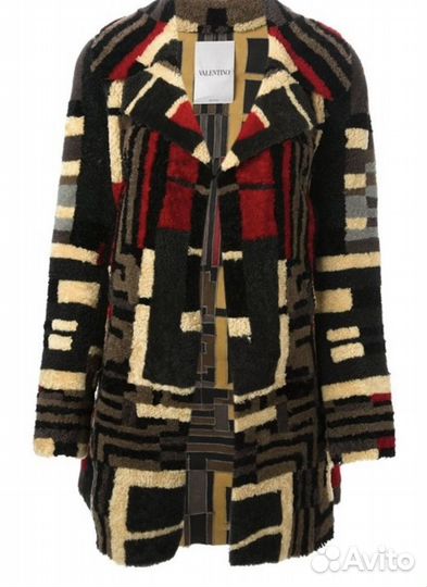 Пальто с геометрическим узором valentino(original)