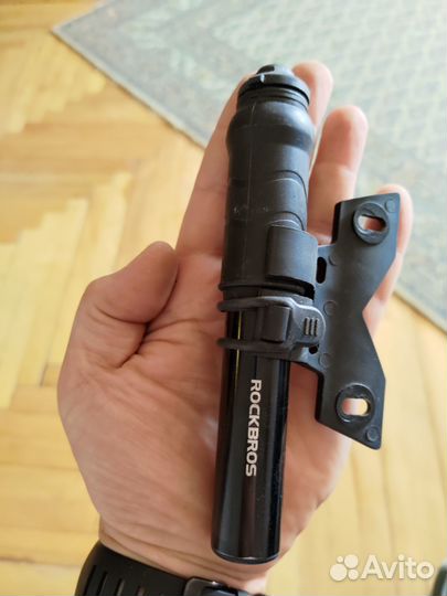 Насос вело Rockbros 810PCS-HP, руль карбон, грипсы