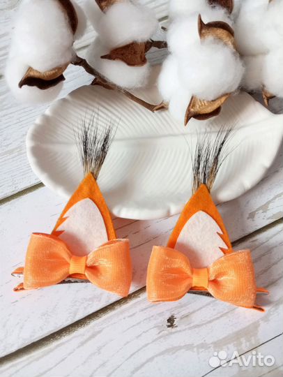 Ободок/заколки ушки белки