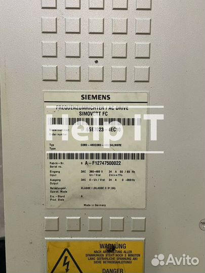 Частотный преобразователь Siemens 6SE7023-4EC10