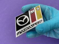 Наклейка Mazda Speed алюминиевая эмблема Мазда