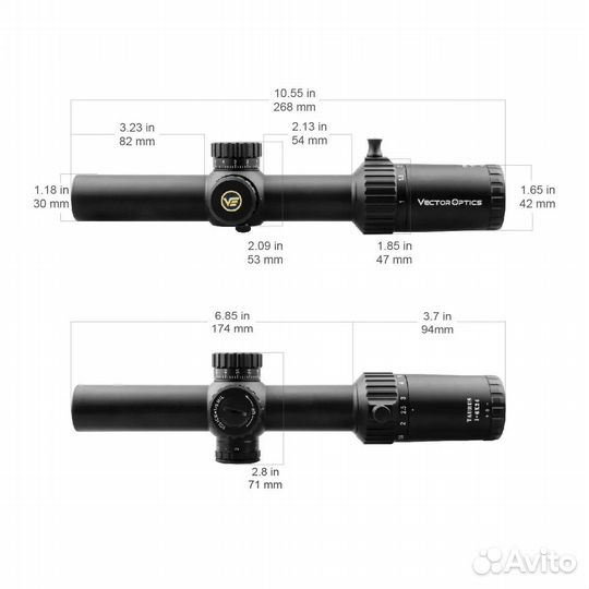 Прицел Vector Optics Taurus 1-6x24 SPF